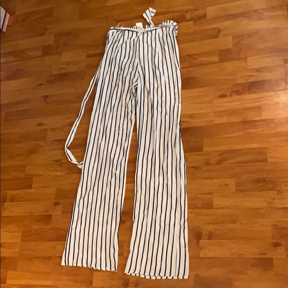 New with tags white and black pants